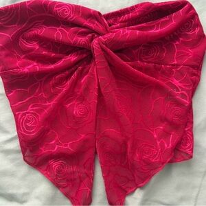 SHEIN Vibrant red tube top